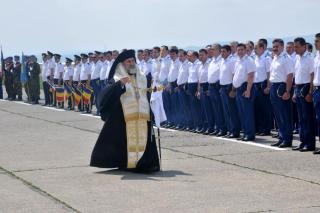 Slujbă de binecuvântare la Baza Aeriană din Bacău