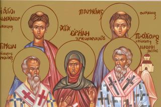 Sfinții Apostoli și Diaconi Prohor, Nicanor, Timon și Parmena, dintre cei 70