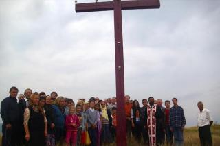 Pelerinaj la crucea de pe Docmana din judeţul Bacău