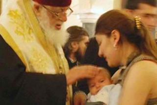 Preafericitul Ilie, Patriarhul Georgiei, a devenit naş pentru încă 600 de copii