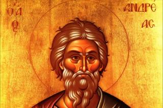 Troparul Sfântului Apostol Andrei, cel Întâi Chemat, Ocrotitorul României (în limba greacă)