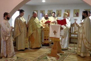 Slujbă de sfinţire la Mănăstirea Marginea