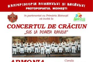 Concert dedicat Crăciunului, la Moineşti