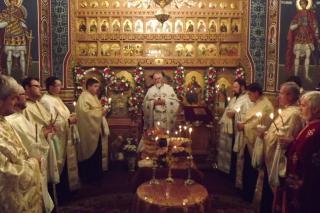 Hram la biserica Spitalului Municipal din Paşcani