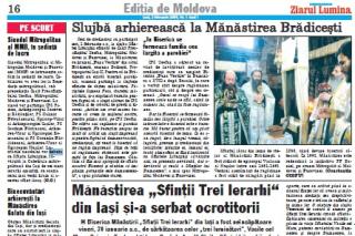 Ediţia de Moldova a „Ziarului Lumina“ împlineşte şase ani