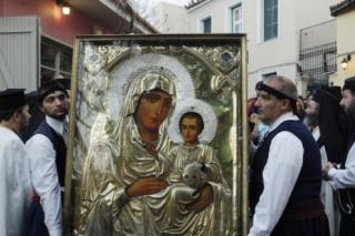Icoana făcătoare de minuni Ierosolimitisa la Atena