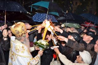 Slujba Învierii la Catedrala Mitropolitană din Iaşi