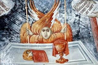 Dacă soarele cel material se poate zugrăvi în picăturile de apă, pentru ce Ziditorul nu poate fi prezent la fiecare Sfânta Liturghie?