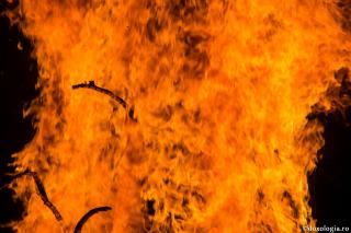 „Tronul Său, flăcări de foc; roţile lui, foc arzător”