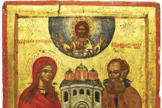 Sfânta Maria Magdalena și Sfântul Simon, ctitorii Mănăstirii Simonos Petra