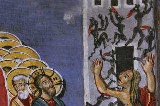 Hristos scoţând demonii din Maria Magdalena