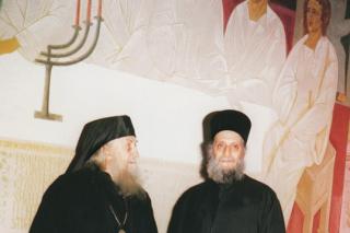 Arhimandritul Emilianos Simonopetritul și Arhimandritul Sofronie Saharov