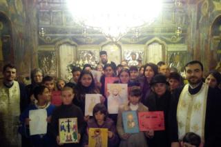 Concurs de pictură și cateheză la parohia Piscani, protoieria Mioveni