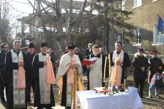 Sfinţire de troiţă la Spitalul de Pneumoftiziologie Bacău