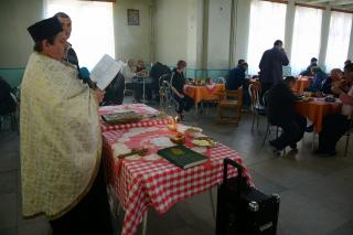 Slujbă de binecuvântare în Secţia Bârnova a Spitalului Socola