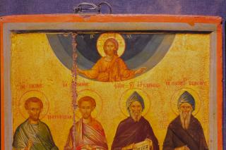 Sfinţii Doctori fără de arginţi Cosma şi Damian, Sfântul Cuvios Ioan Scărarul şi Sfântul Cuvios Anastasie Sinaitul