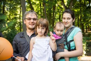 familie în natură