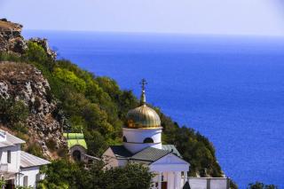 (Foto) Fiolent – Muntele Maicii Domnului, Mănăstirea Sfântul Gheorghe din Crimeea