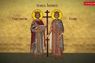 Troparul Sfinților Împărați Constantin și Elena