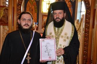 Hirotesie întru arhimandrit, la paraclisul Centrului Eparhial din Caransebeș