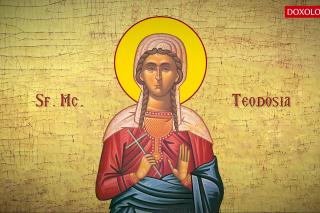 Troparul Sfintei Mucenițe Teodosia, fecioara