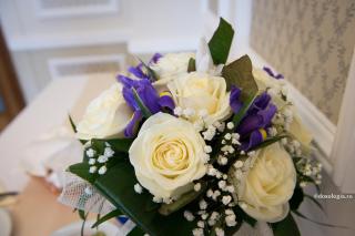 buchet de trandafiri albi