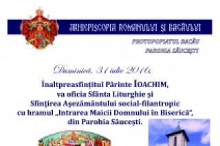 Sfinţirea aşezământului social-filantropic în Parohia Săuceşti