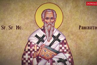 Troparul Sfântului Sfințit Mucenic Pangratie, Episcopul Taorminei
