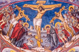 icoană cu răstignirea Domnului