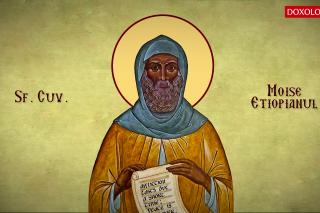 Troparul Sfântului Cuvios Moise Etiopianul