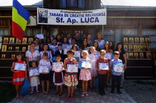 Premierea copiilor participanţi la Tabăra „Sfântul Apostol Luca“