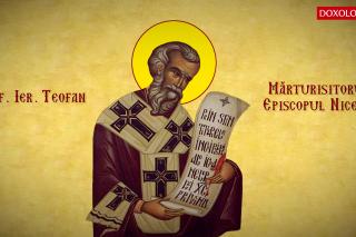 Troparul Sfântului Ierarh Teofan Mărturisitorul, Episcopul Niceei