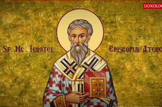 Troparul Sfântului Sfinţit Mucenic Ierotei, Episcopul Atenei