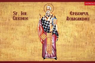 Troparul Sfântului Ierarh Grigorie, Episcopul Acragandiei