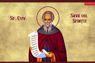 Troparul Sfântului Cuvios Sava cel Sfințit