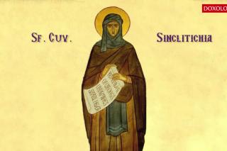 Troparul Sfintei Cuvioase Sinclitichia