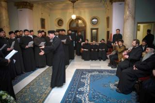Colindători la Reşedinţa mitropolitană din Iaşi