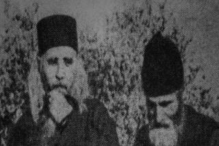 Părintele Cleopa cu Sfântul Paisie Aghioritul