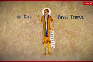 Troparul Sfântului Cuvios Pavel Tebeul
