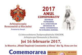 Comemorarea mărturisitorilor din temniţele comuniste, la Târgu Ocna