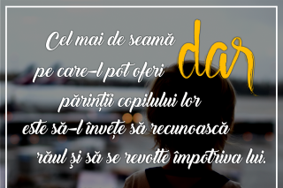 Cel mai de seamă dar pe care-l pot oferi părinţii copilului lor