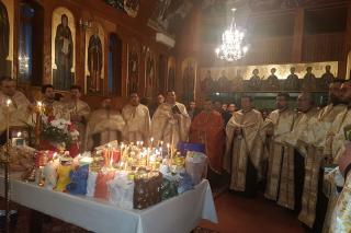 Taina Sfântului Maslu, la Mănăstirea Valea Budului