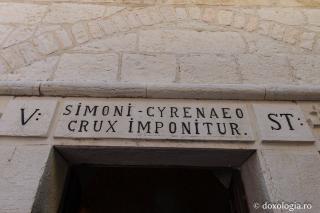Locul unde Simon Cirineul a ridicat Crucea Domnului pentru a-L ajuta