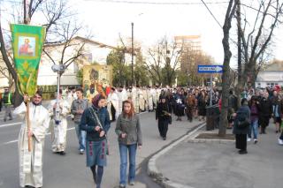 Pelerinajul de Florii în oraşul Iaşi