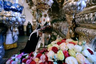 închinare la moaștele Sfintei Matrona de la Moscova