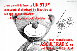 Ascult radio, nu pot fără muzică! Cântă, și mă şi hrăneşte!