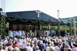 (Foto) Sfânta Liturghie de la Mănăstirea Sihăstria Putnei