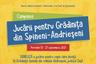 „Jucării pentru grădiniţa din Spineni - Andrieşeni“