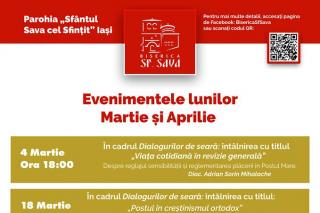 Evenimente duhovniceşti la Biserica „Sfântul Sava“ din Iaşi