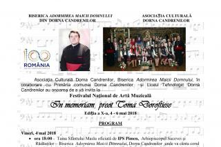 Festival de artă muzicală la Dorna Candrenilor